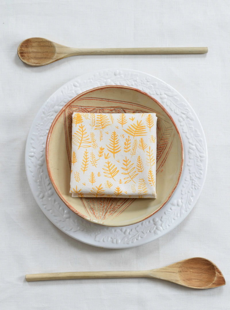 Hearth and Harrow | Nest Tea Towel - Organic Cotton - Bird's Nest - Dark Blue