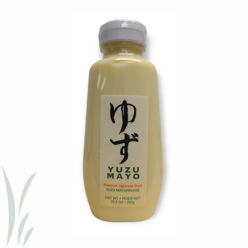 Mikuni Wild Harvest USA | Yuzu Mayo, a 10.2 oz squeeze-bottle of premium Japanese-style mayonnaise, ideal for enhancing sushi, sandwiches, or dips with a citrusy flair.