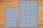 Etú HOME | Ortigia A Italian Rug, showcasing an Italian-inspired design on a wood floor, ideal for kitchens or entryways, with water-resistant, anti-slip features.