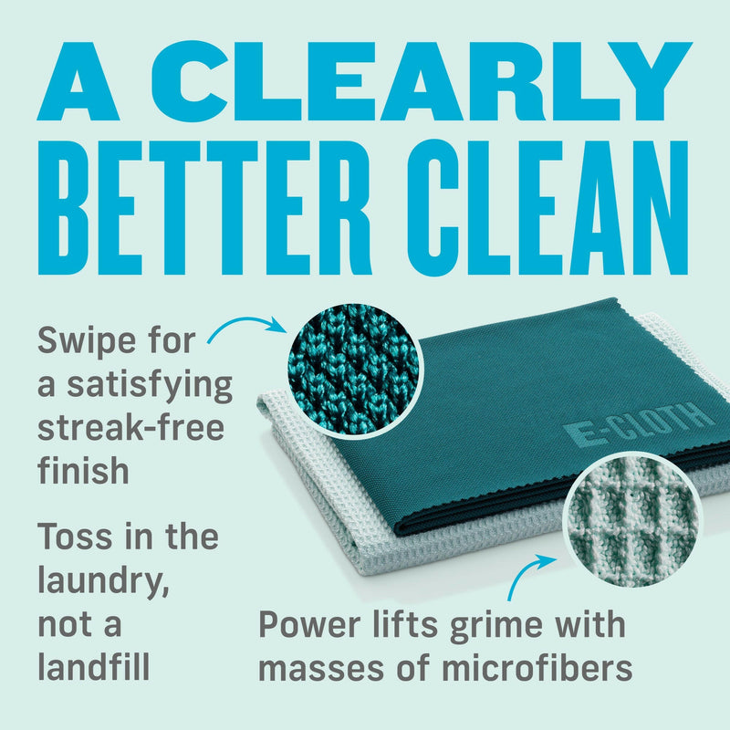 E-Cloth | Microfiber Cleaning Cloths - Kitchen Dynamo: Close-up of premium microfiber fabric, designed for efficient, chemical-free cleaning of kitchen surfaces, trapping dirt and bacteria effectively.