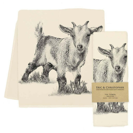 Eric and Christopher | Baby Goat #3 Tea Towel.