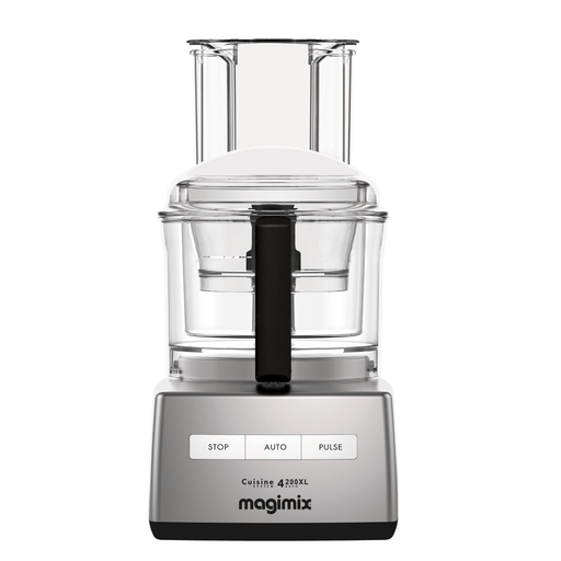 Magimix Food Processor 4200, a 14-cup white model, featuring a 3-in-1 bowl and Sabatier blades, perfect for versatile kitchen tasks at Athens Cooks.