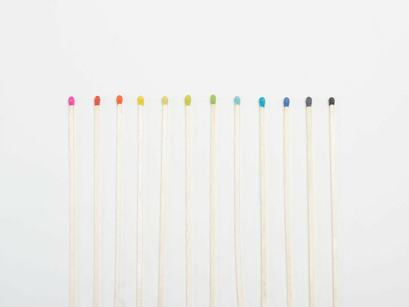 Fredericks & Mae | Multi-Colored Fireplace Matches.