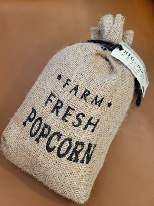 Wabash Family Farms | 2lb Non-GMO Popping Corn in Burlap Sack.