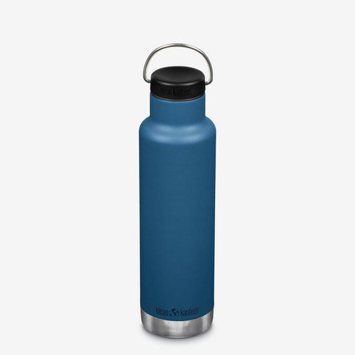 Klean Kanteen 20oz Classic Insulated Water Bottle with Loop Cap, showcasing durable design and insulation ideal for long-lasting beverage temperature control.
