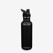 Klean Kanteen | 27oz Classic Water Bottle with Sport Cap, featuring a durable, chip-resistant finish for active lifestyles, ideal for everyday hydration.