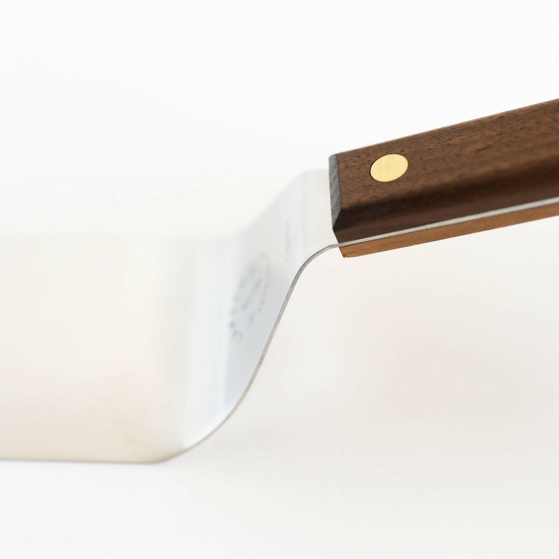 Lamson | 3" x 8" Flexible Turner with Walnut Handle.