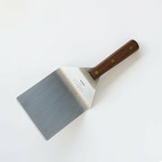 Lamson | 5" x 6" Hamburger Turner with Walnut Handle.