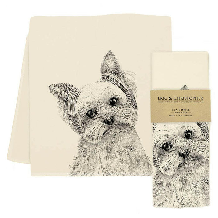 Eric and Christopher | Yorkie Tea Towel.