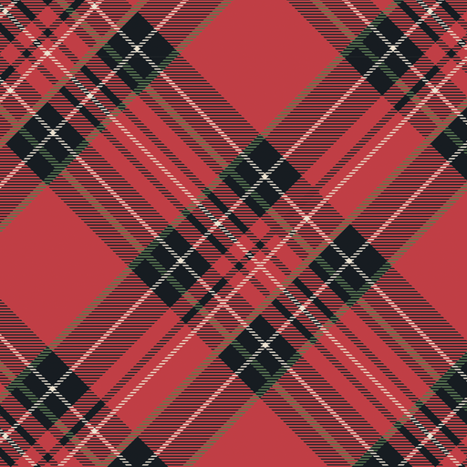 Red Plaid Cocktail Napkin - Pack of 20.