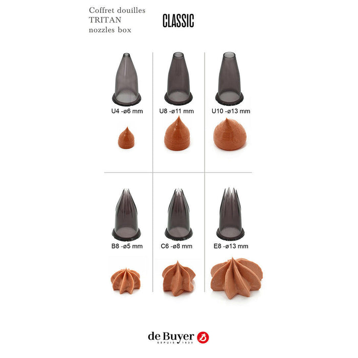 de Buyer | Pastry Tips Set + Support.