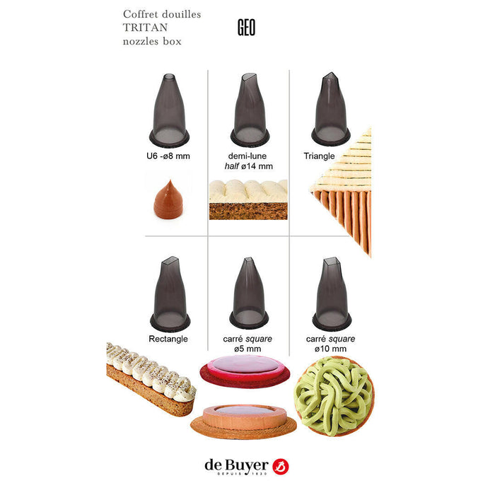 de Buyer | Pastry Tips Set + Support