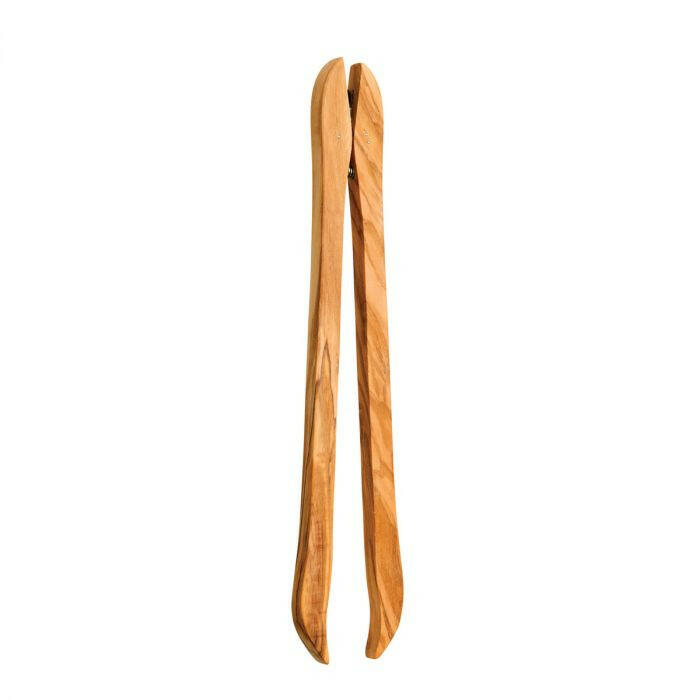 Italian Olivewood Serving Tongs.