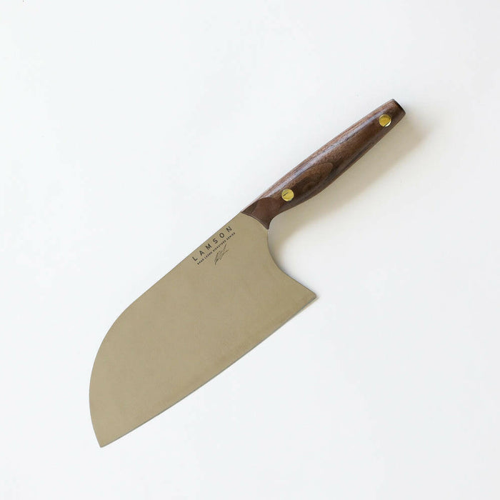 Lamson | 8" Chinese Santoku Cleaver with Leather Sheath, Brad Leone Signature Series.