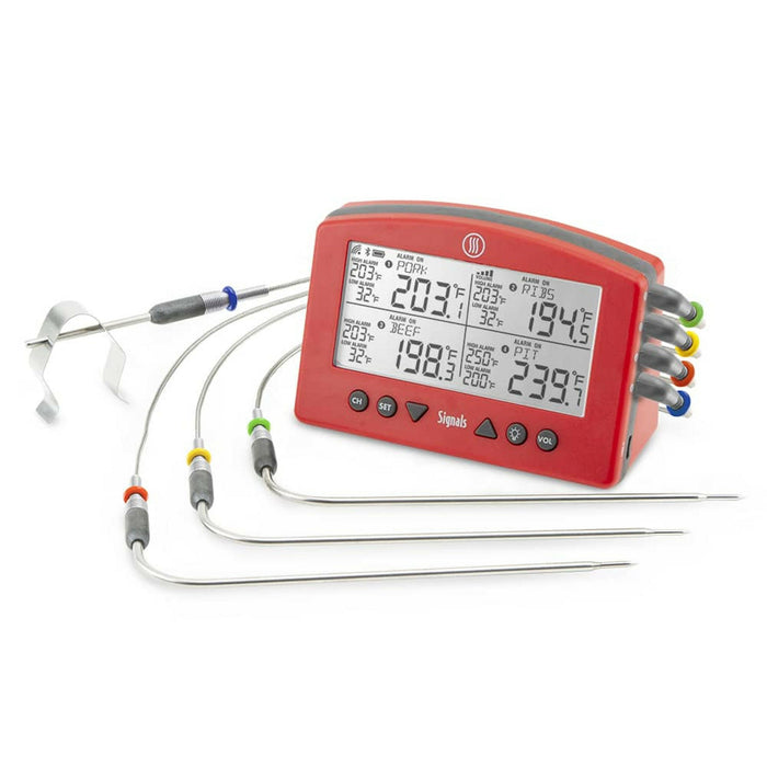 ThermoWorks | Signals BBQ Alarm Thermometer with WiFi & Bluetooth.