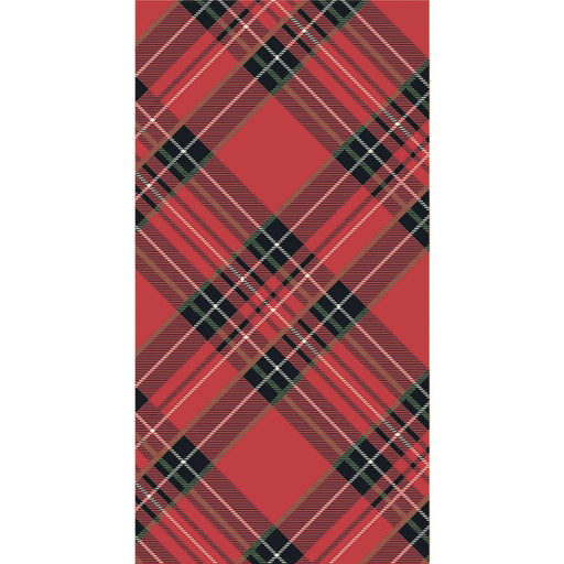 Red Plaid Guest Napkin - Pack of 16.