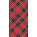 Red Plaid Guest Napkin - Pack of 16.