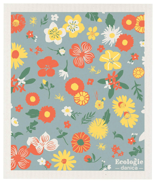 Ecologie | Flowers Of The Month Swedish Dishcloth.