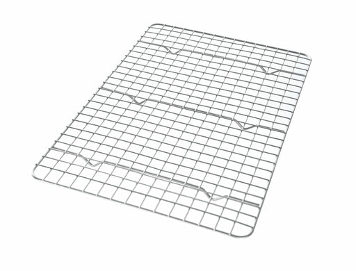 USA Pan | Jelly Roll Pans and Racks - Jelly Roll Baking Rack, showcasing a durable aluminized steel pan with a corrugated design for even heat distribution and easy release.