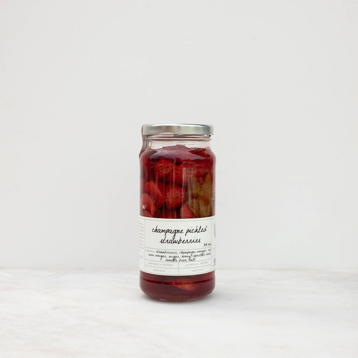 Stone Hollow Farmstead | Champagne Pickled Strawberries