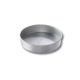 USA Pan | Cake Pans - 12 in Round, featuring Americoat® nonstick silicone and a ridged texture for even baking and easy release, ideal for all bakers.