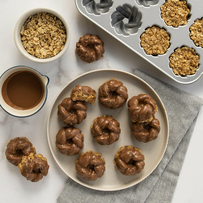 Nordic Ware | 75th Anniversary Mini Braided Bundt Pan.