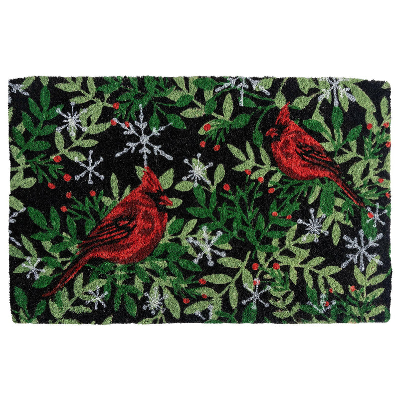 WILLIAMSBURG Holiday Cardinal Handwoven Doormat.