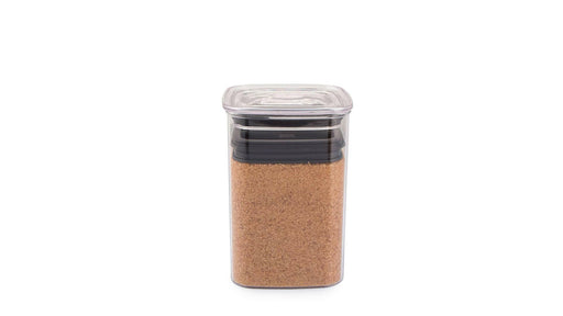 Planetary Design | Airscape | Lite Food Storage Canisters - Set of 5, featuring a close-up of three containers for fresh food storage with patented valve system.