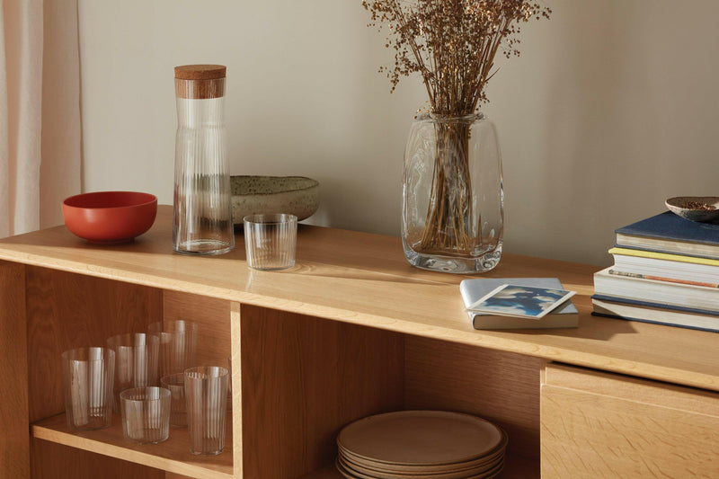 LSA International | GIO Line Carafe with Cork Stopper.