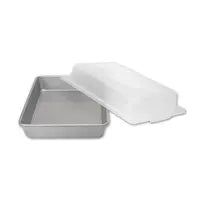 USA Pan | Cake Pans - 12 in Round, featuring FDA-approved Americoat® nonstick silicone and ridged texture for even baking and easy cleanup, ideal for all bakers.