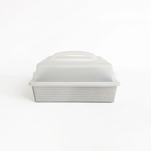 USA Pan | Cake Pans - 12 in Round with Americoat® nonstick coating, featuring a unique ridged texture for even baking and easy release, ideal for any kitchen.