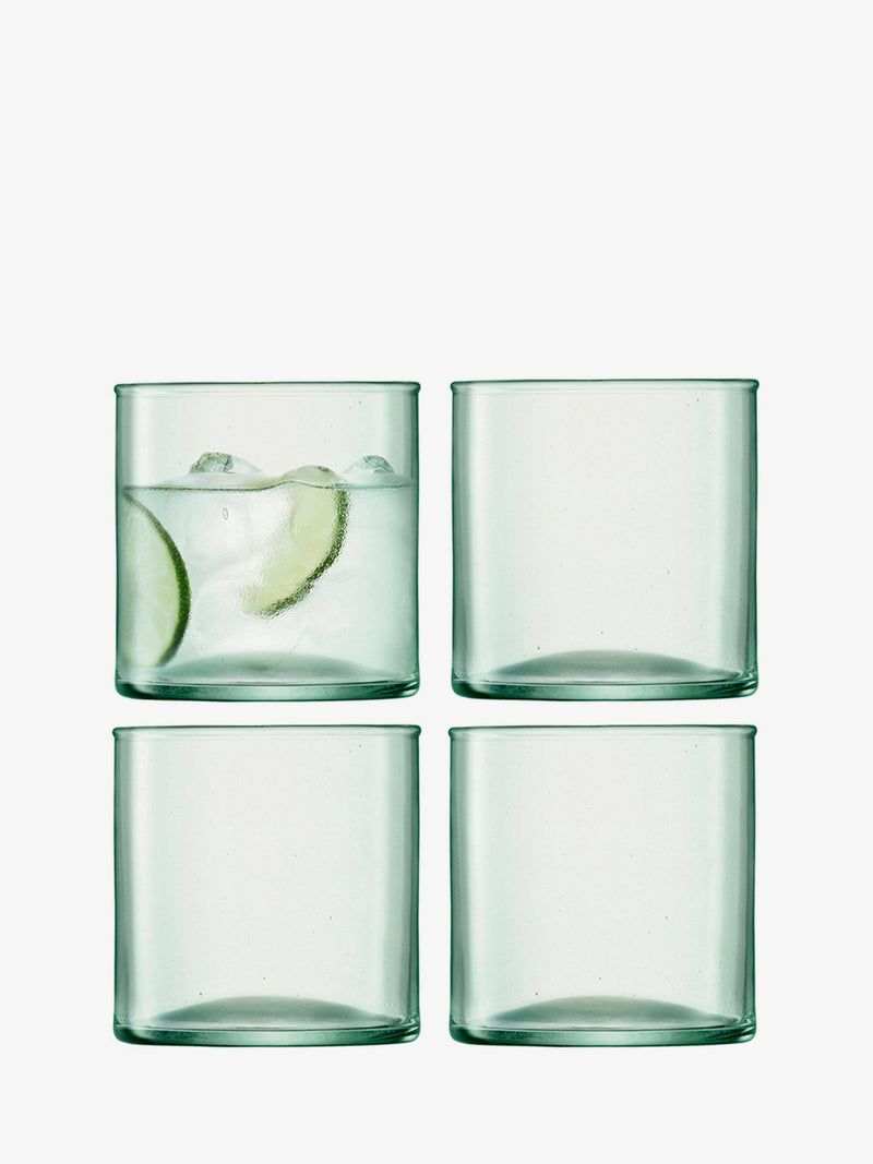 LSA International Canopy Highball Glass, 9oz, from the Canopy Carafe + Glassware Collection, showcasing sustainable design with unique air bubbles, part of Athens Cooks' curated kitchenware.