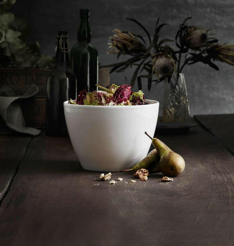 Pillivuyt Cecil Bowl, a shallow 14.5 serving bowl, 4.5 qt capacity, ideal for soups, salads, and pastas; hand-crafted elegance for versatile dining.