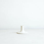 The Floral Society | Candle Holders - Grand - Tall - Earth: Elegant ceramic taper holder with a clean, matte finish, designed for dynamic display with standard taper candles.
