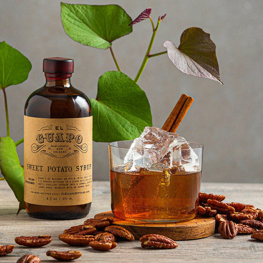 El Guapo | Craft Cocktail Syrups - Almond Orgeat bottle, perfect for enhancing cocktails or mocktails with a nutty flavor, ideal for home mixology.