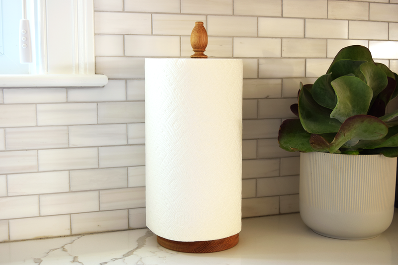 Earth & Nest | Oak Paper Roll Stand.
