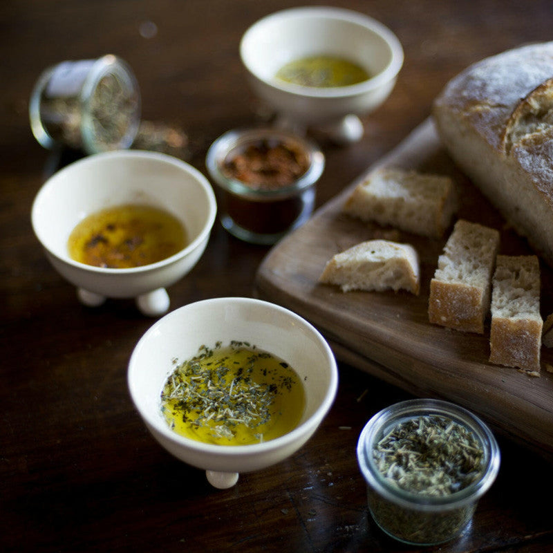 Los Poblanos | Dipping Herbs - Chile Verde Flakes, showcased in a glass jar, ideal for enhancing dishes with its distinctive New Mexican chile and herb blend.