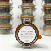 Los Poblanos | Dipping Herbs - Chile Verde Flakes in a glass jar, showcasing a versatile seasoning blend ideal for enhancing various dishes with New Mexico-inspired flavors.