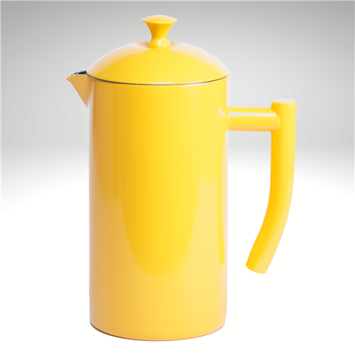 Frieling | Double-Walled French Press - Sunshine Yellow, showcasing a sleek design, efficient filter system, perfect for enhancing any coffee lover's kitchen or coffee bar.
