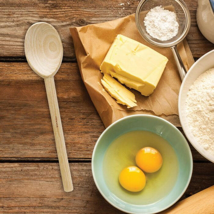 Harold Imports | French Beechwood Spoons - 17 Deluxe Heavyweight, ideal for mixing dense dishes, crafted in France from solid beechwood, perfect for all kitchen tasks.