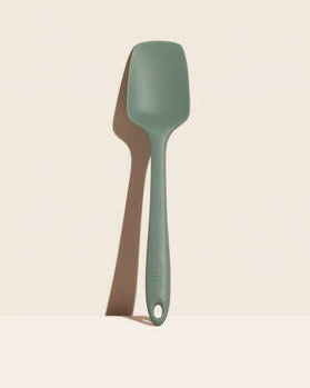GIR | Ultimate Spoonula - Navy, a versatile kitchen tool ideal for scraping, scooping, and serving, displayed on a white surface.