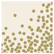 Hester & Cook | Gold Celebration Collection - Gold Confetti Runner featuring elegant foil accents, perfect for elevating festive table settings with sophistication and charm.