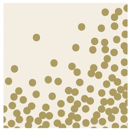 Hester & Cook | Gold Celebration Collection - Gold Confetti Runner featuring elegant foil accents, perfect for elevating festive table settings with sophistication and charm.