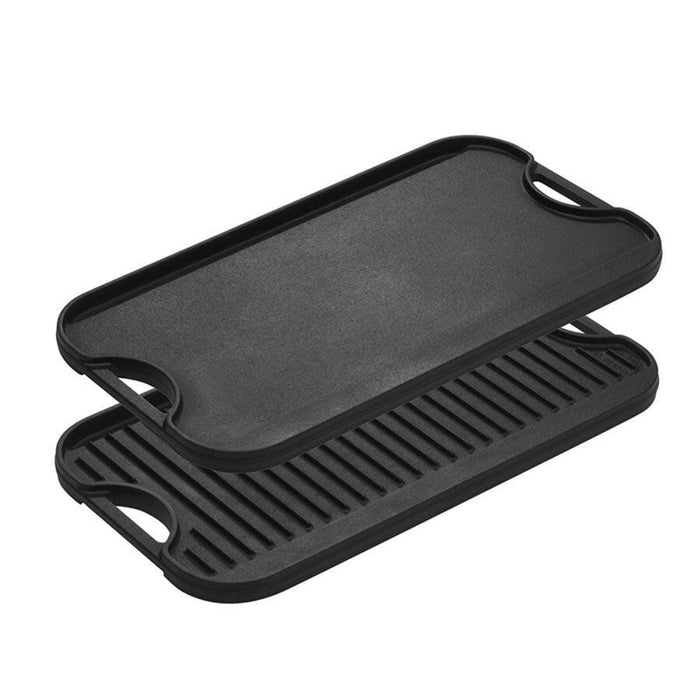 Lodge Blacklock | Triple Seasoned Cast Iron Double Burner Griddle.