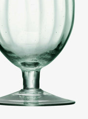LSA International | Mia Glass Collection - Individual Wine Glasses featuring short thick stems, deep fluted bowls, mouth-blown from recycled glass, blending elegance and sustainability.