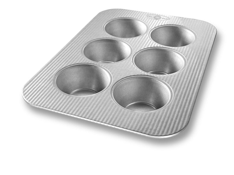 USA Pan | Muffin Pans - 12 Cup Muffin Pan & Lid Set, featuring 24 mini cavities, nonstick coating, and corrugated design for even baking.