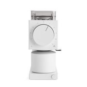 Fellow | Ode Brew Grinder Gen 2 - Matte White with Gen 2 Brew Burrs, 100g capacity, anti-static feature, perfect for various coffee brewing methods.