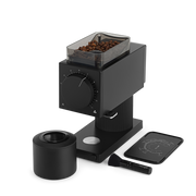 Fellow | Ode Brew Grinder Gen 2 - Matte White, featuring upgraded Gen 2 Brew Burrs and anti-static technology for versatile, mess-free coffee grinding.