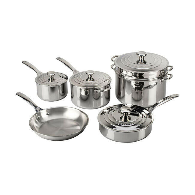 Le Creuset | Stainless Steel Set 10-Piece.