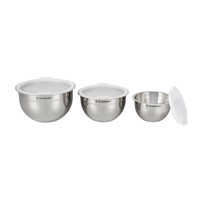 Le Creuset | Stainless Steel Mixing Bowls, Set of 3